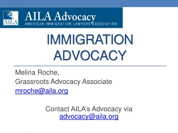 Immigration Advocacy