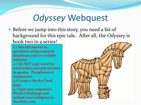 Odyssey Webquest