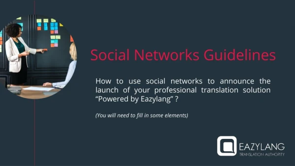 Social Networks Guidelines