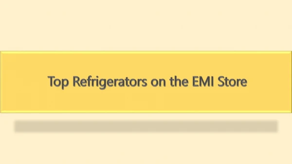 top refrigerators on the emi store