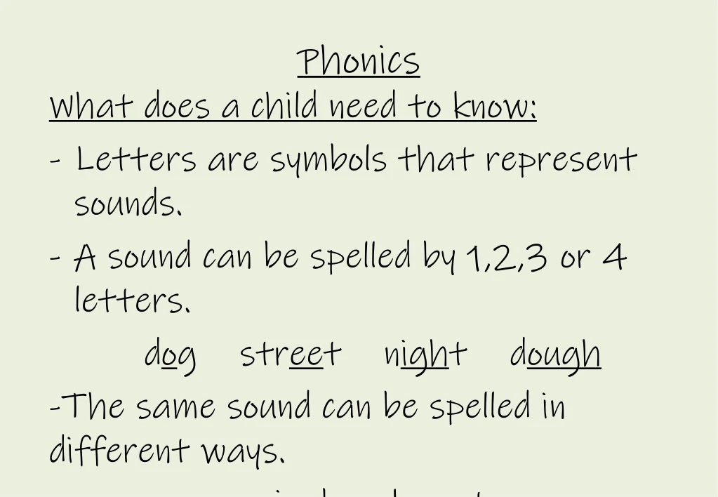 phonics