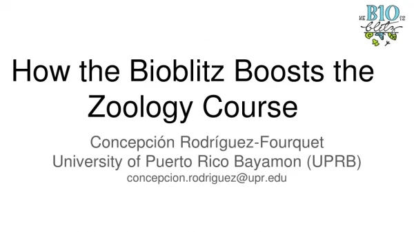 How the Bioblitz Boosts the Zoology Course
