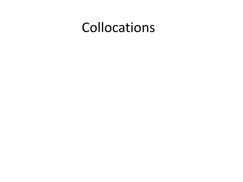 collocations