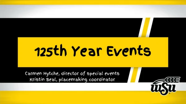 125th Year Events