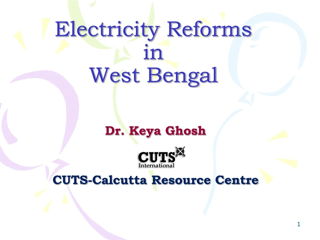 electricity reforms in west bengal