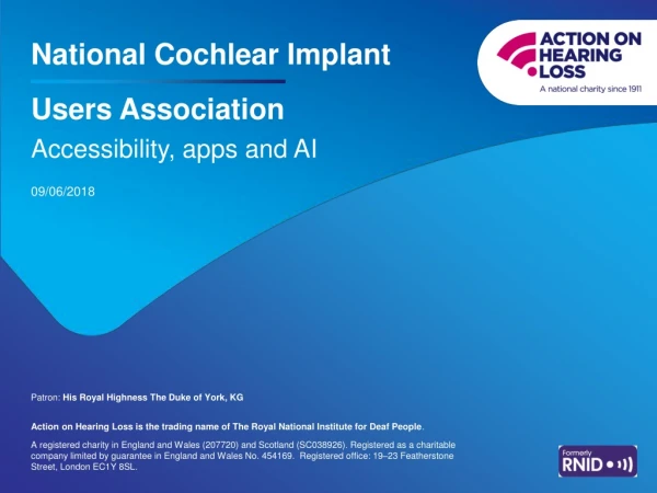 National Cochlear Implant Users Association