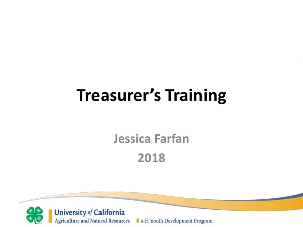 Treasurer’s Training