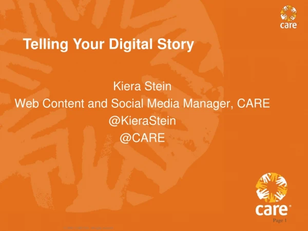 Telling Your Digital Story