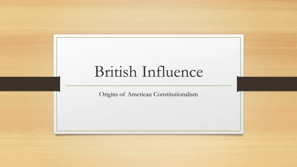 British Influence