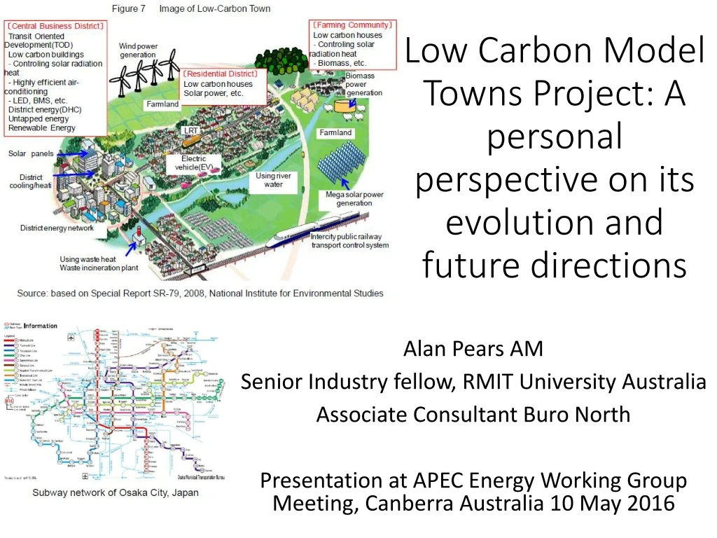 low carbon model towns project a personal perspective on its evolution and future directions