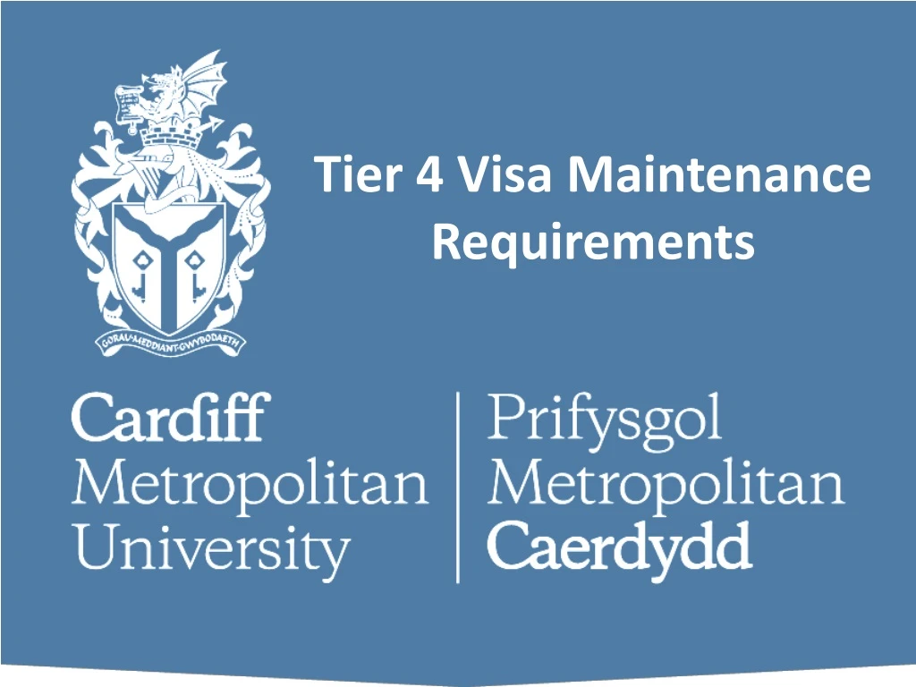 tier 4 visa maintenance requirements