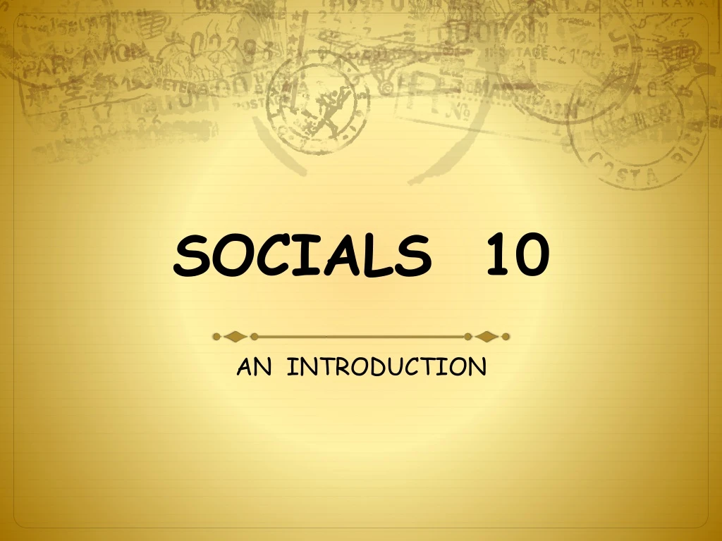 socials 10