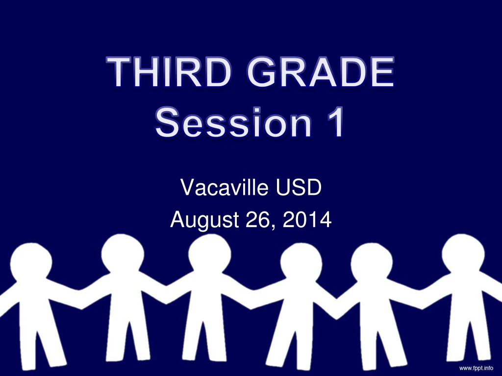 third grade session 1