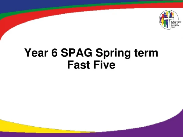Year 6 SPAG Spring term Fast Five
