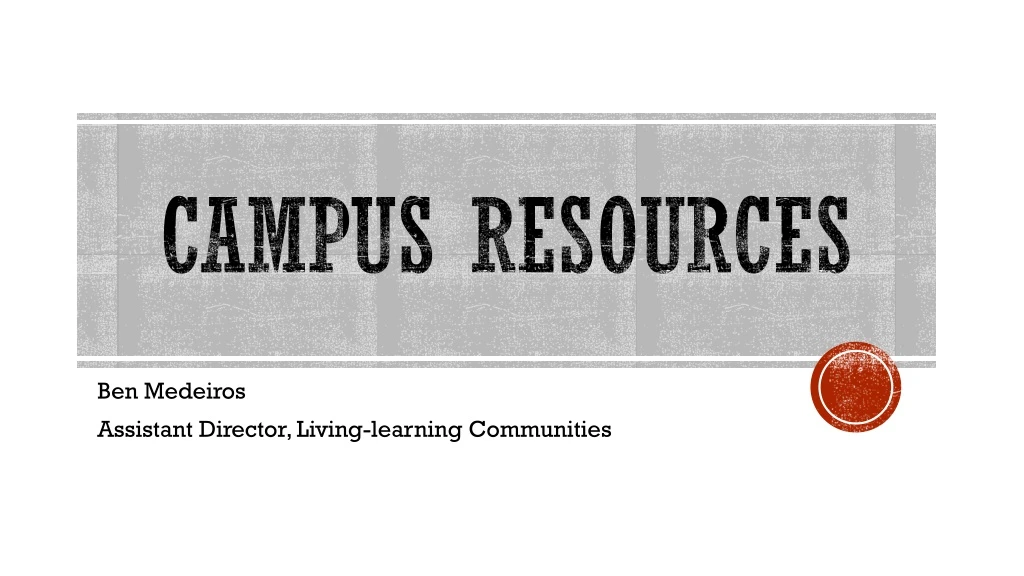 campus resources