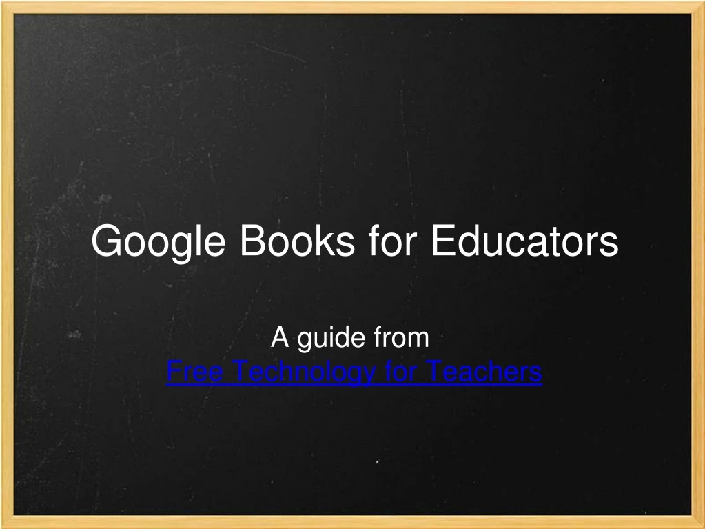 google books for educators