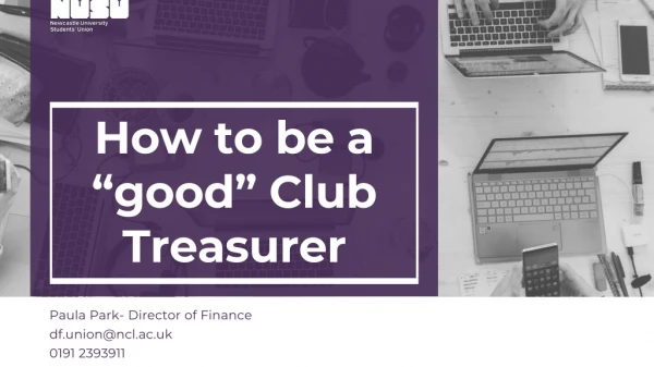 How to be a “good” Club Treasurer