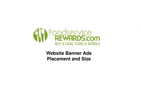 Website Banner Ads Placement and Size