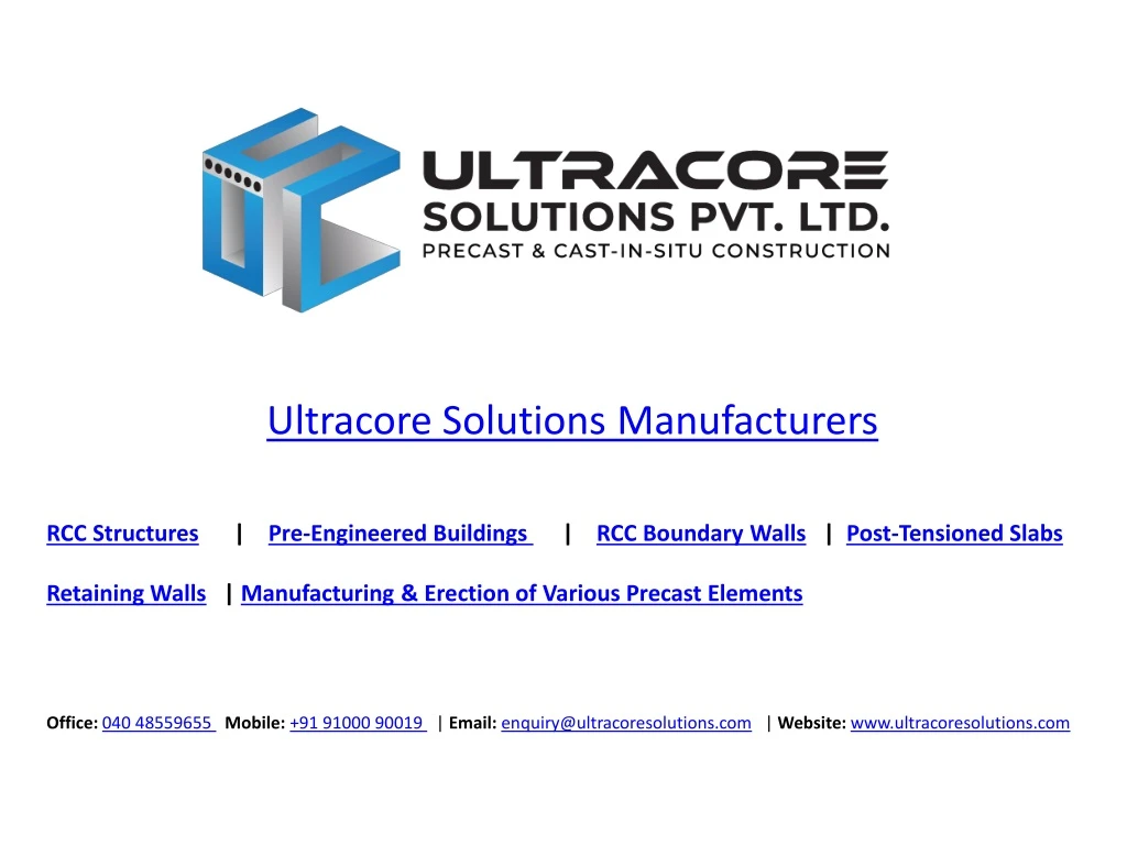 ultracore solutions manufacturers