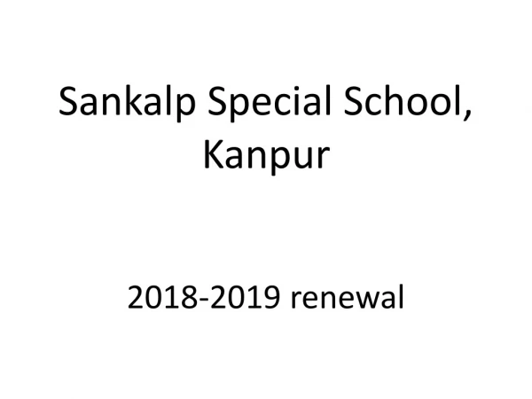 Sankalp Special School, Kanpur
