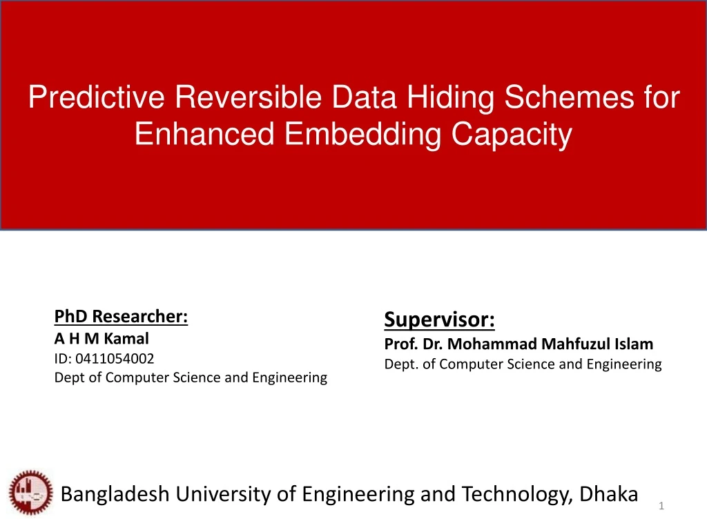 predictive reversible data hiding schemes