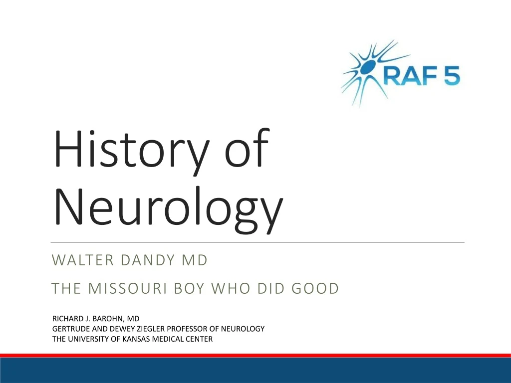 PPT - History Of Neurology PowerPoint Presentation, Free Download - ID ...