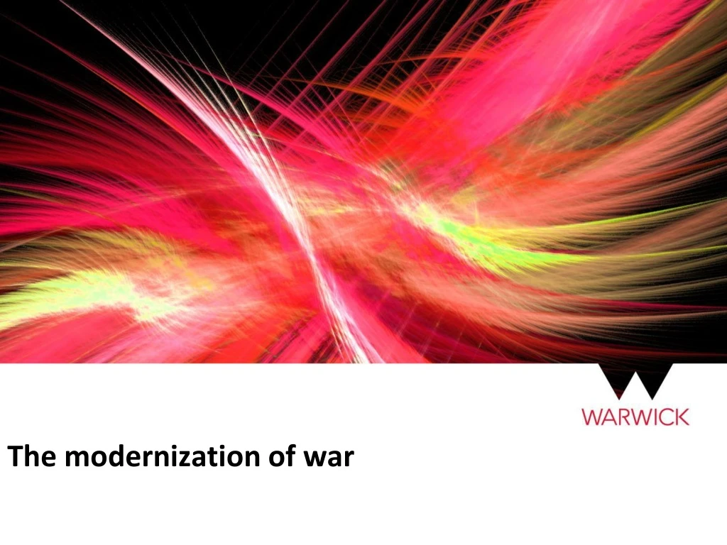 the modernization of war