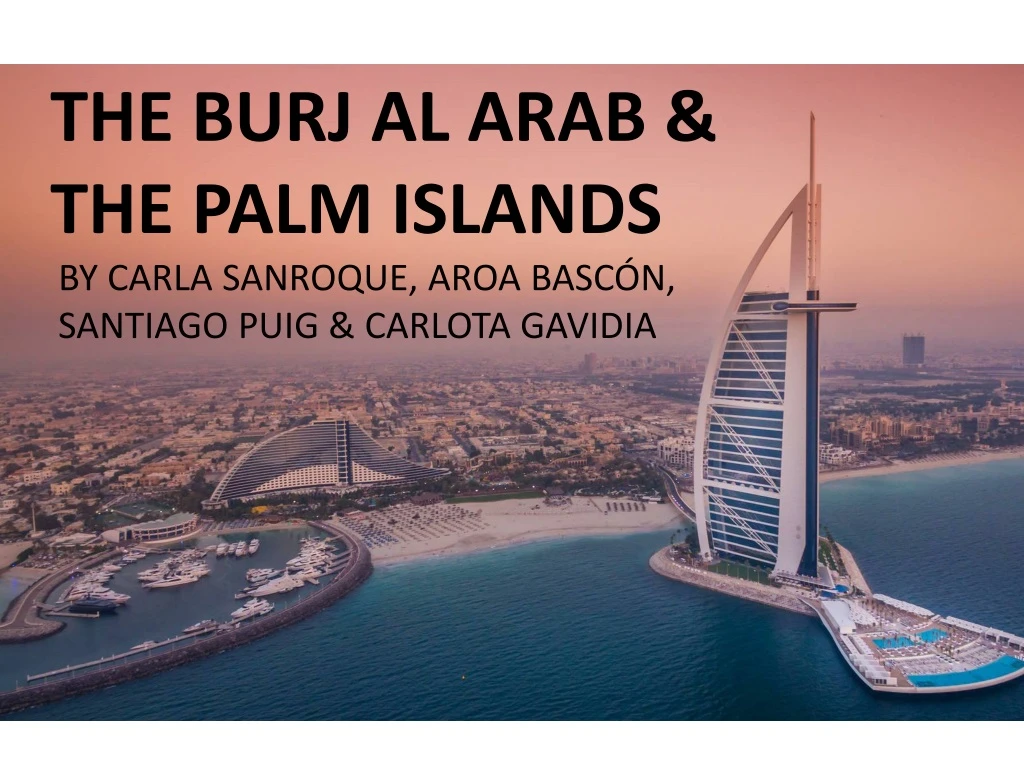 the burj al arab the palm islands