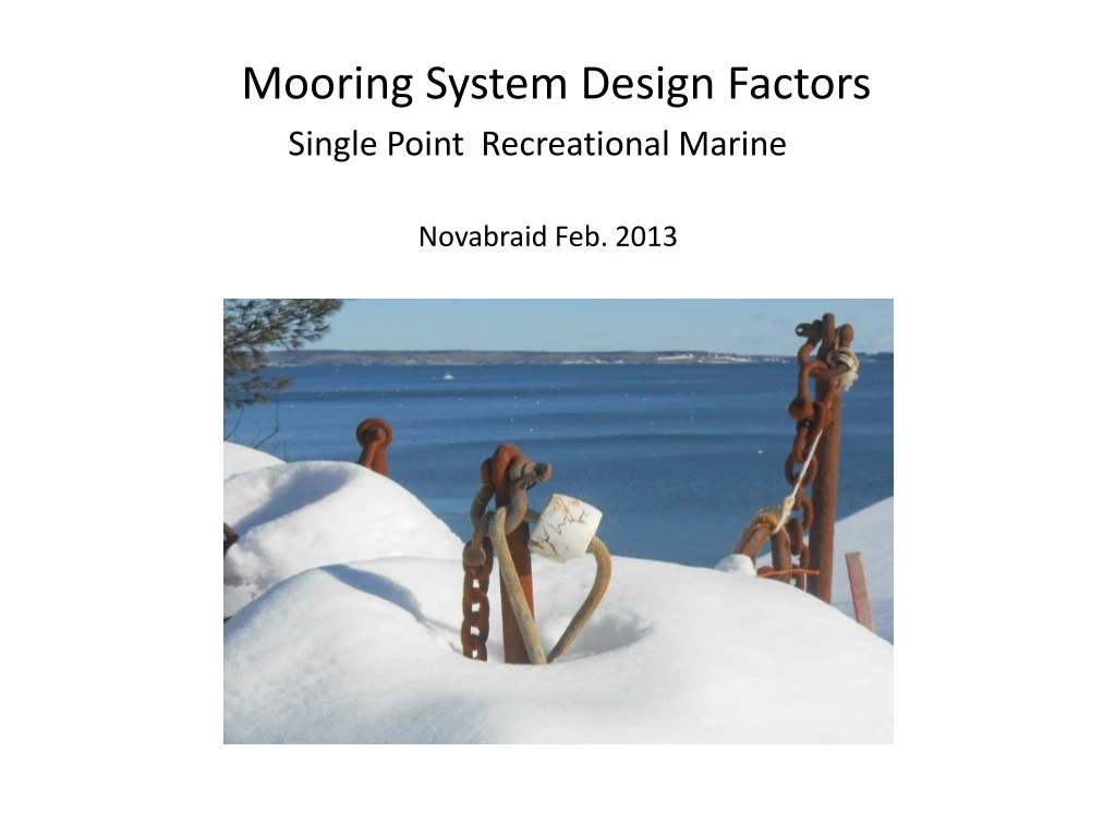 mooring system design factors