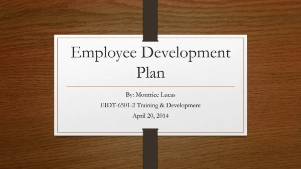 Employee Development Plan