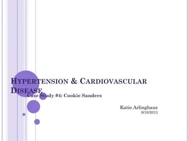 Hypertension &amp; Cardiovascular Disease