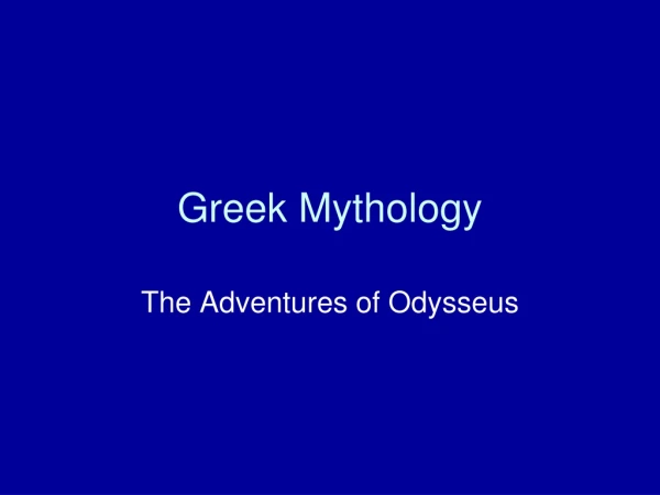 Greek Mythology