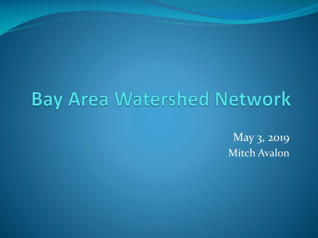 bay area watershed network