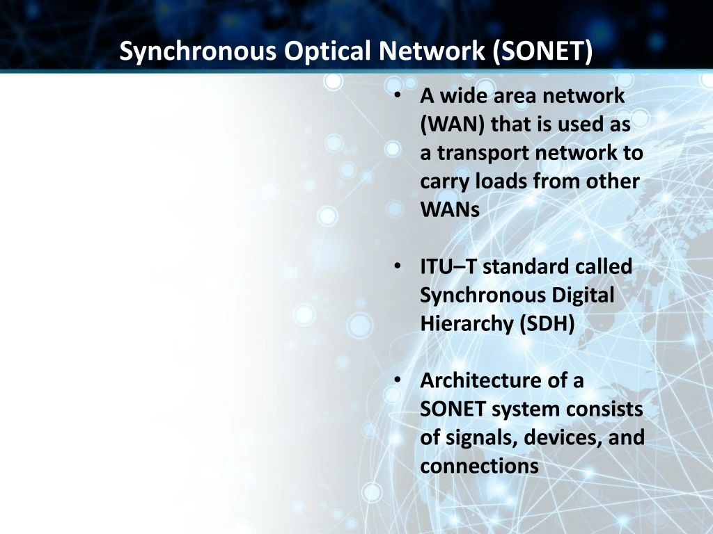 synchronous optical network sonet