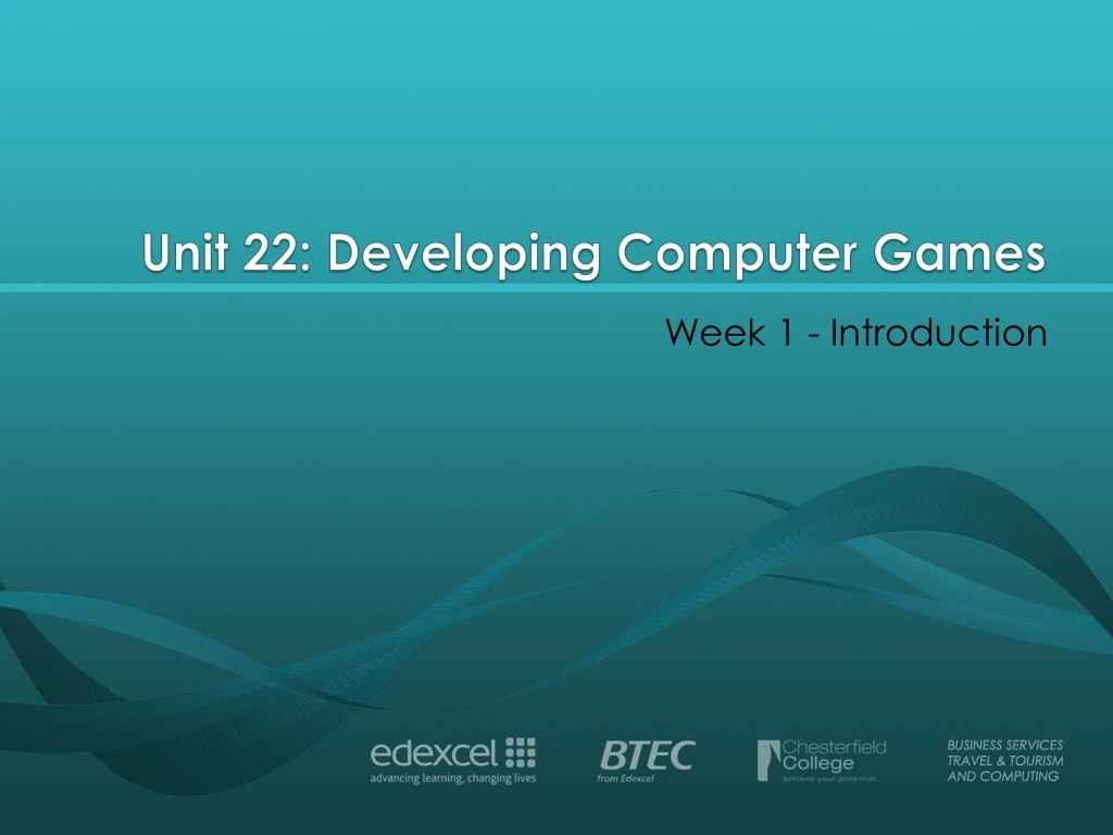 unit 22 developing computer games