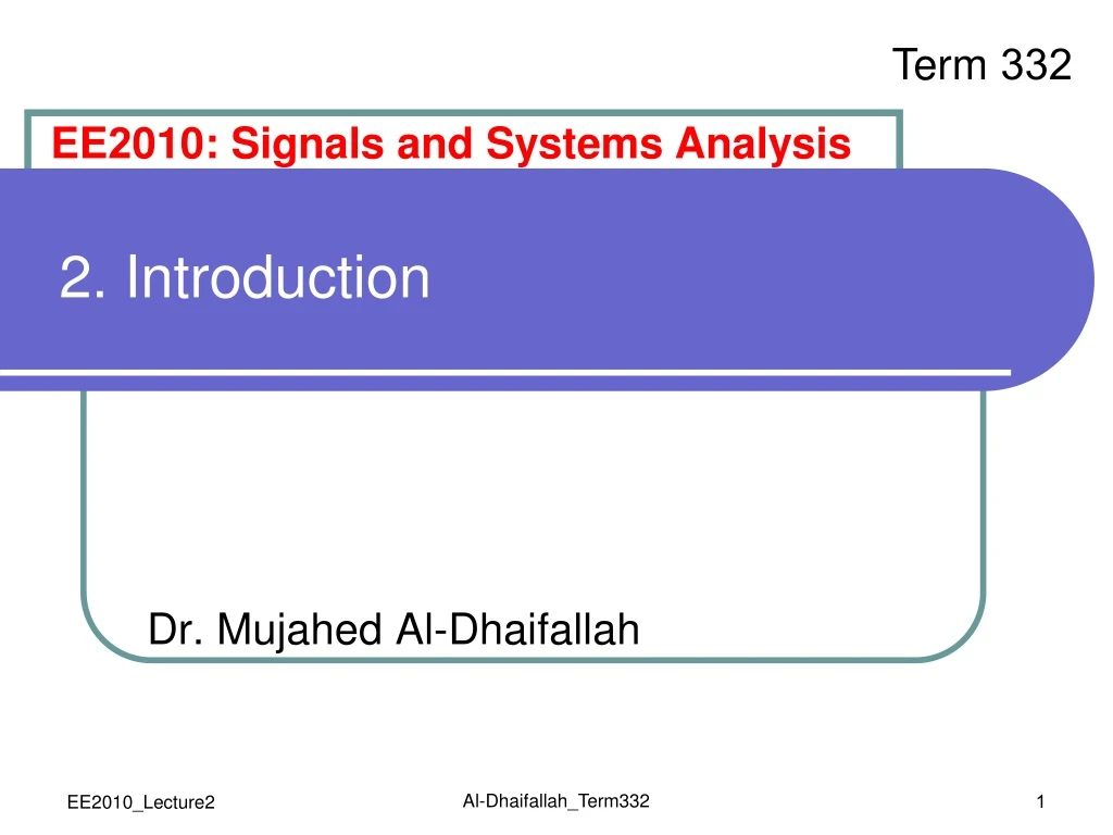 2 introduction