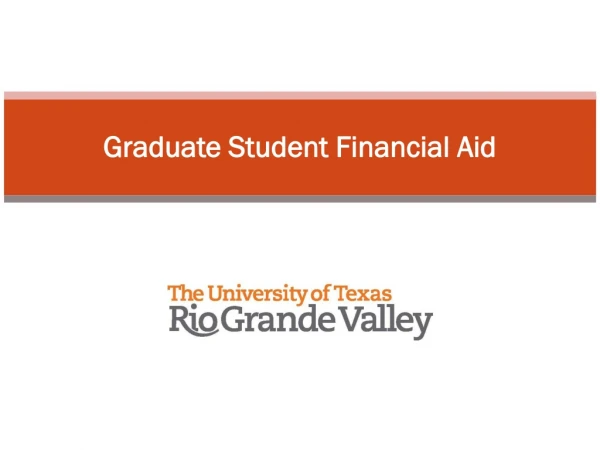 Graduate Student Financial Aid