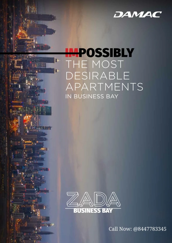 Zada properties In Business Bay Dubai - Overview