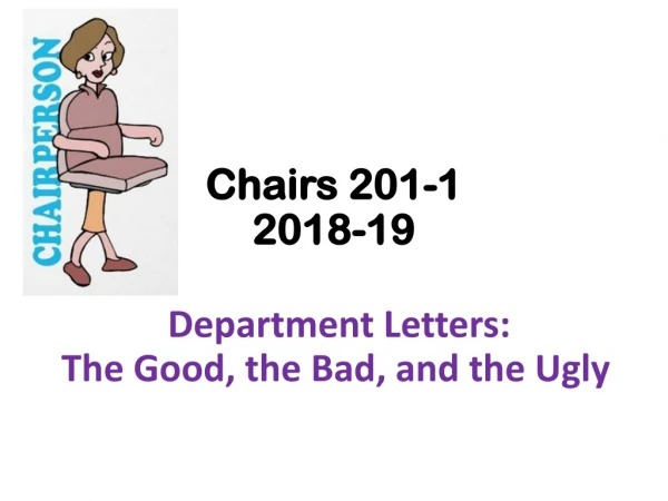 Chairs 201-1 2018-19