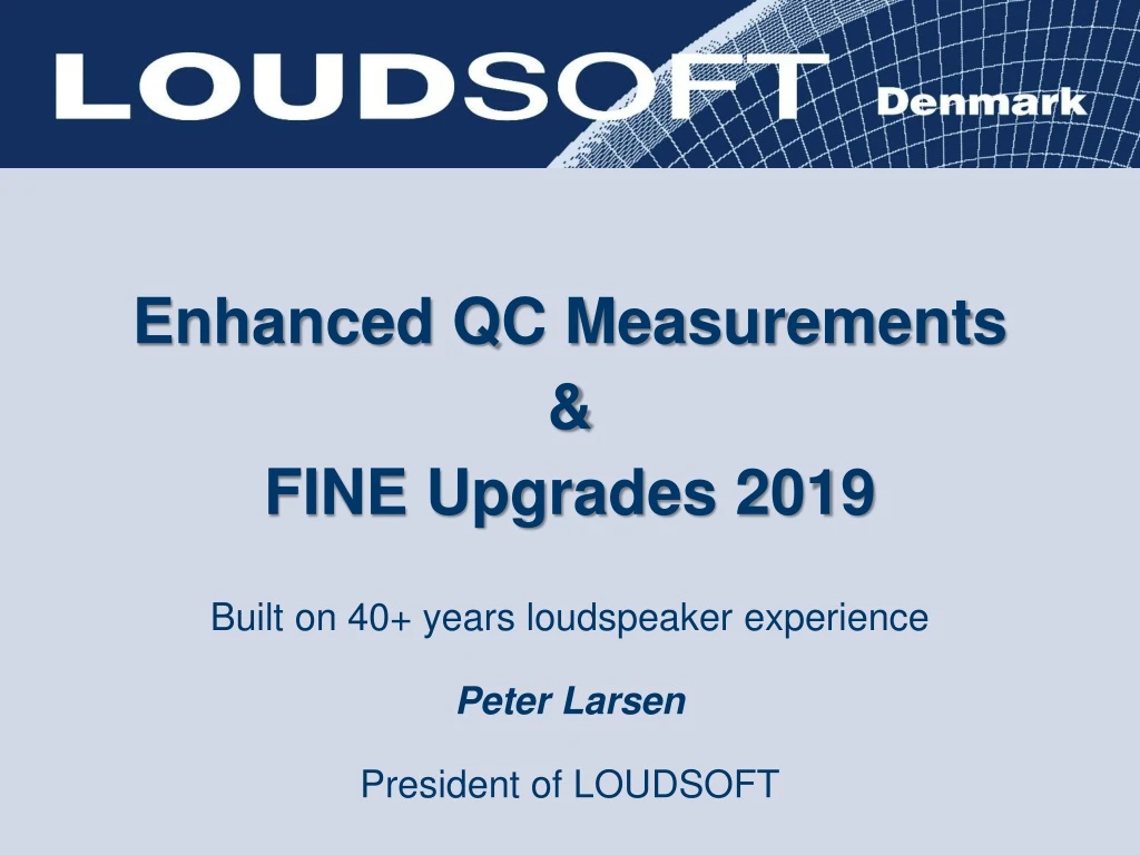 enhanced qc measurements fine upgrades 2019 built