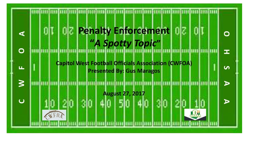 penalty enforcement a spotty topic capitol west