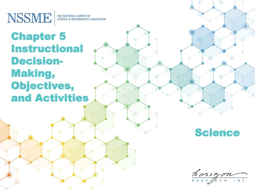 chapter 5 instructional decision making objectives and activities