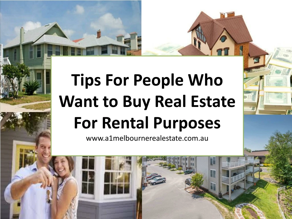 tips for people who want to buy real estate