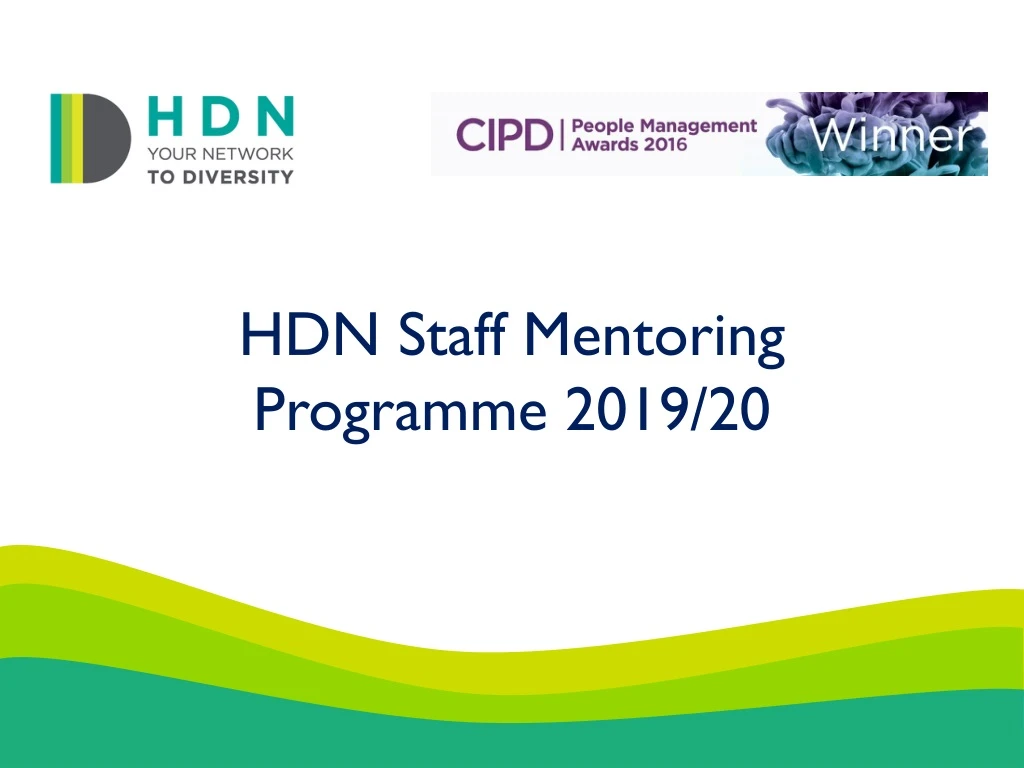 hdn staff mentoring programme 2019 20
