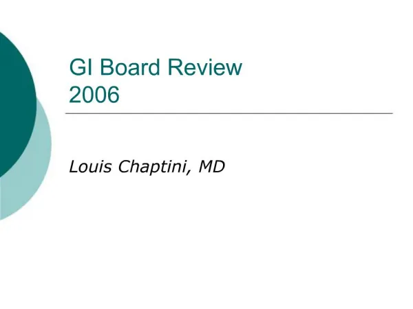 GI Board Review 2006