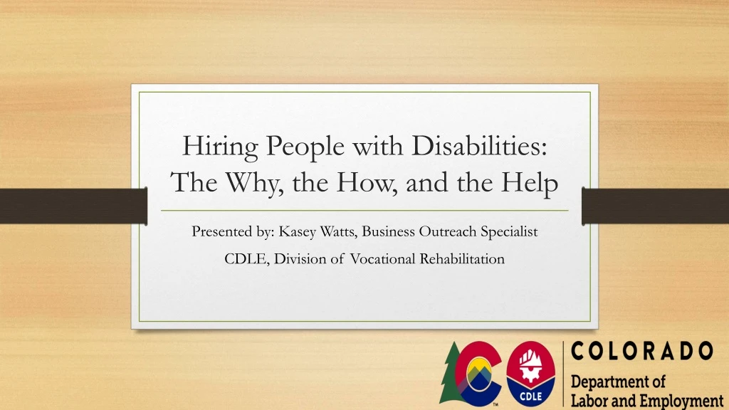 hiring people with disabilities the why the how and the help