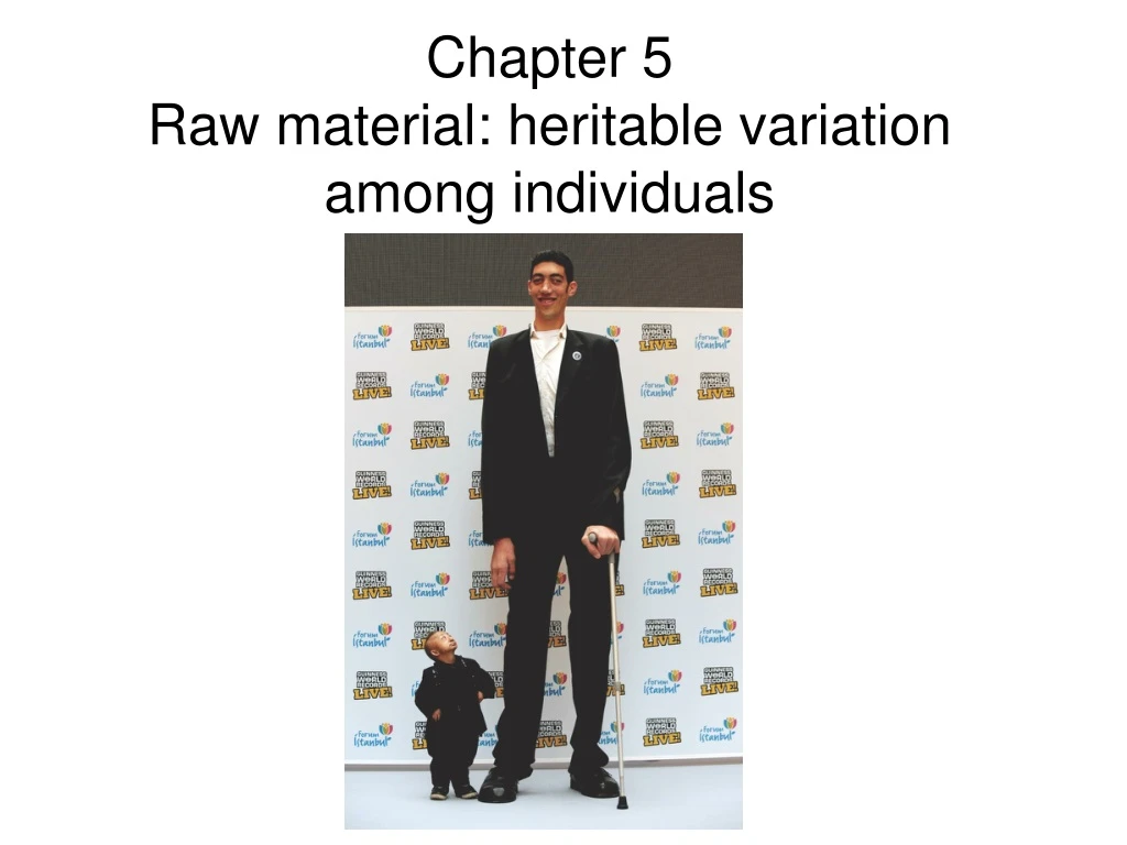 chapter 5 raw material heritable variation among individuals