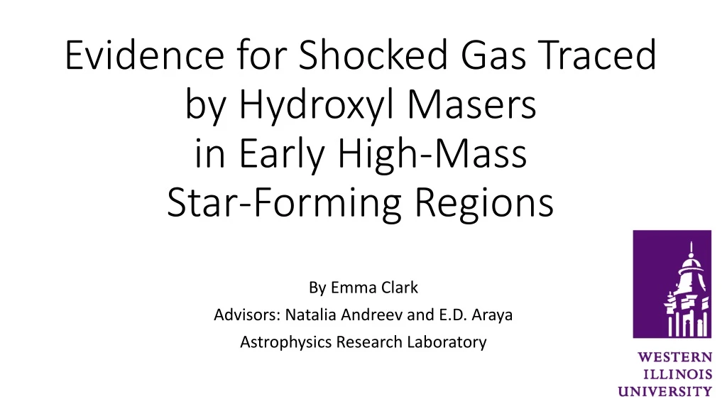 evidence for shocked gas traced by hydroxyl masers in early high mass star forming regions