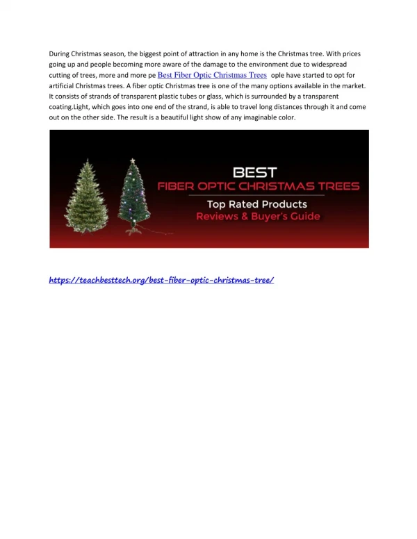 https://teachbesttech.org/best-fiber-optic-christmas-tree/