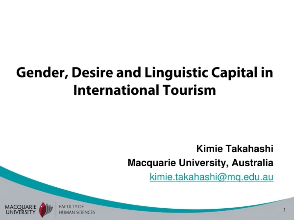 Gender, Desire and Linguistic Capital in International Tourism